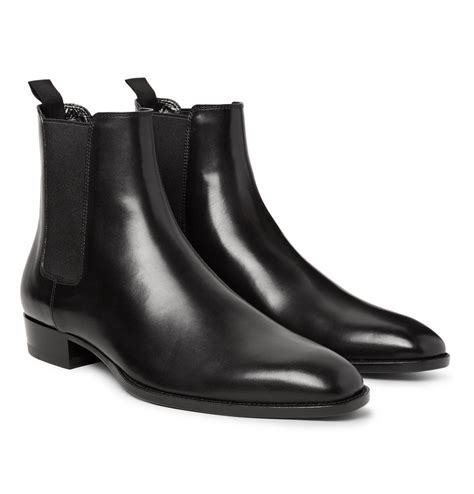 ysl men boots|saint laurent chelsea boots men's.